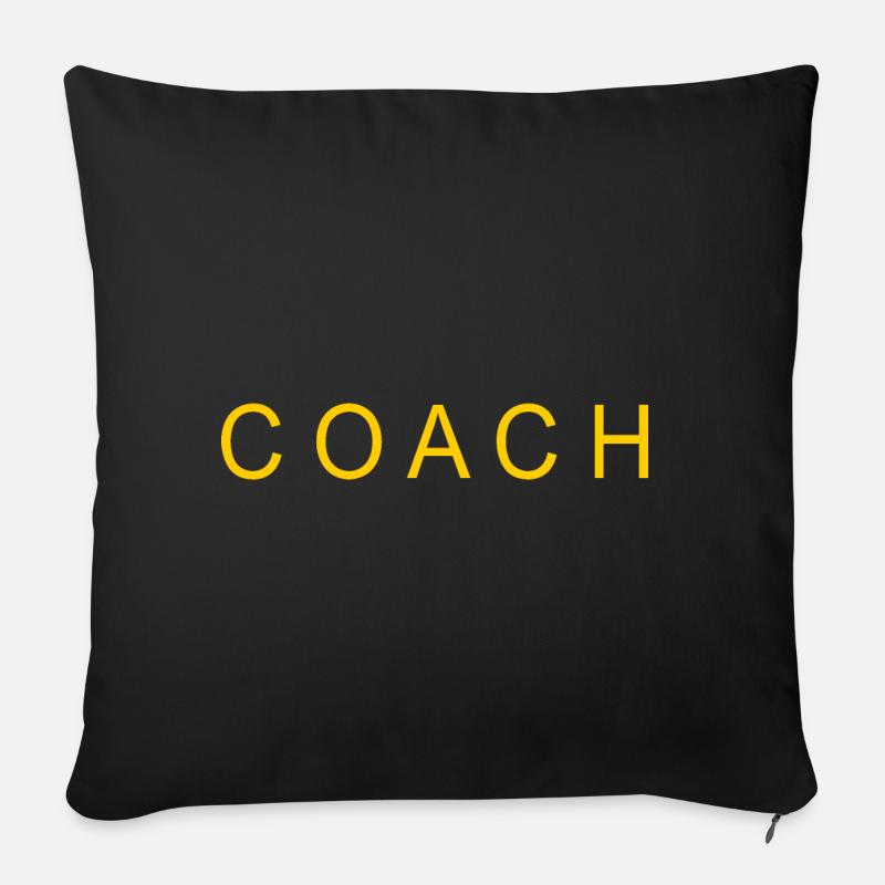 Coach - Sofakissenbezug 45 x 45 cm - Schwarz