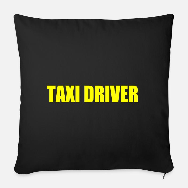 Taxi driver - Housse de coussin décorative 45 x 45 cm - noir