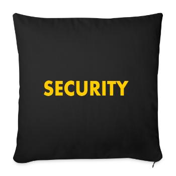 Security - Sofa pillowcase 17,3'' x 17,3'' (45 x 45 cm) - black - Front