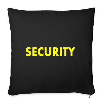 Security - Sofa pillowcase 17,3'' x 17,3'' (45 x 45 cm) - black - Front