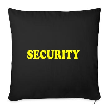 Security - Sofa pillowcase 17,3'' x 17,3'' (45 x 45 cm) - black - Front