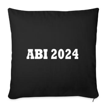 Abi 2024 - Sofakissenbezug 45 x 45 cm - Schwarz - Vorne