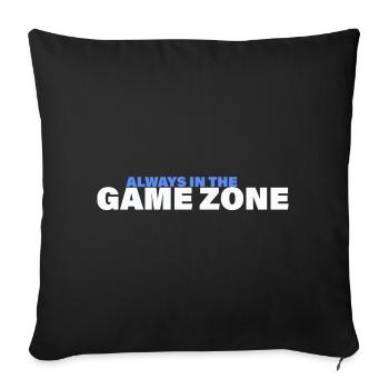 ZONE DE JEU - Housse de coussin décorative 45 x 45 cm - noir - Devant