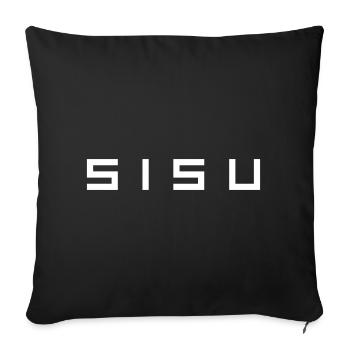 sisu - Sofa pillowcase 17,3'' x 17,3'' (45 x 45 cm) - black - Front