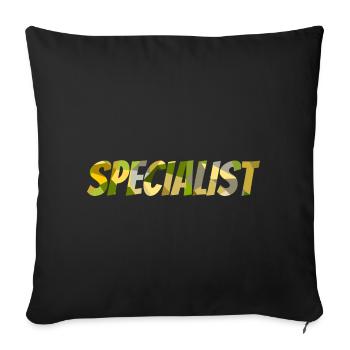 specialist - Sofa pillowcase 17,3'' x 17,3'' (45 x 45 cm) - black - Front
