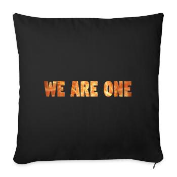 NOUS SOMMES UN - Housse de coussin décorative 45 x 45 cm - noir - Devant