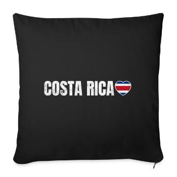Costa Rica - Sofakissenbezug 45 x 45 cm - Schwarz - Vorne