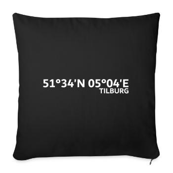 Tilburg coordinates - Sofa pillowcase 17,3'' x 17,3'' (45 x 45 cm) - black - Front