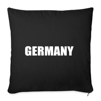 Germany - Housse de coussin décorative 45 x 45 cm - noir - Devant