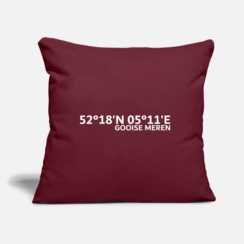 Gooise Meren coordinates Sofa pillowcase 17,3'' x 17,3'' (45 x 45 cm)