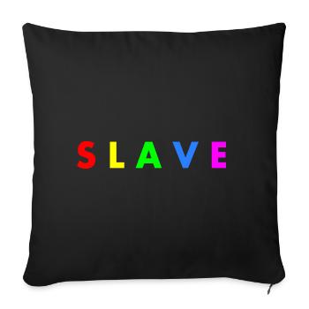 Slave - Housse de coussin décorative 45 x 45 cm - noir - Devant