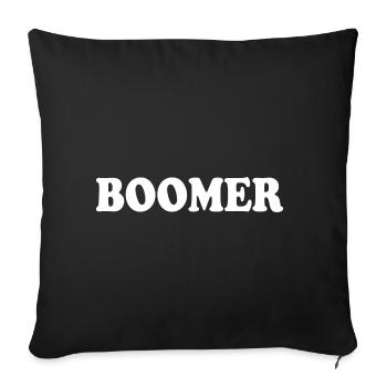 Boomer - Sofakissenbezug 45 x 45 cm - Schwarz - Vorne
