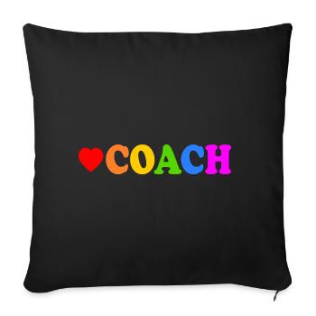 Coach - Sofa pillowcase 17,3'' x 17,3'' (45 x 45 cm) - black - Front