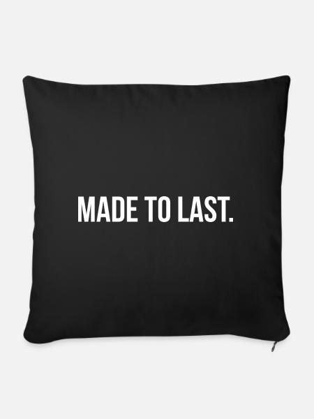 MADE TO LAST. | Greyline Official - Sofakissenbezug 45 x 45 cm - Schwarz