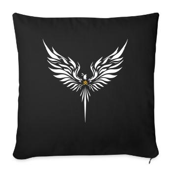 Phenix - Housse de coussin décorative 45 x 45 cm - noir - Devant