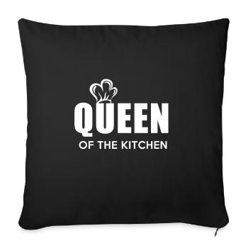 Queen of the Kitchen - Sofakissenbezug 45 x 45 cm - Schwarz - Vorne