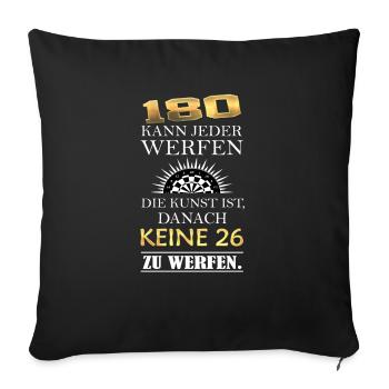 Funny Dart Saying Dartboard Darts Gift - Sofa pillowcase 17,3'' x 17,3'' (45 x 45 cm) - black - Front