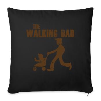 WALKING DAD - Sofakissenbezug 45 x 45 cm - Schwarz - Vorne