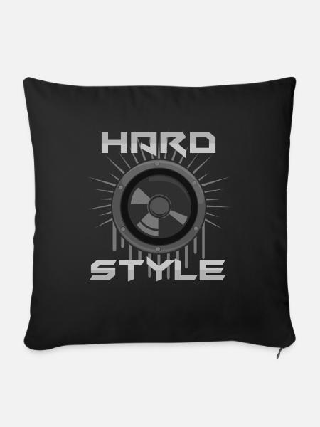 Hardstyle - Sofakissenbezug 45 x 45 cm - Schwarz