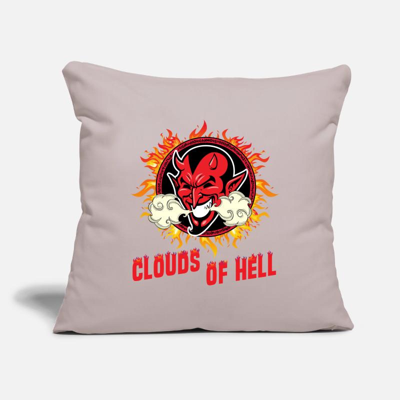 Vaping Devil - Nuages de l'enfer Housse de coussin décorative 45 x 45 cm