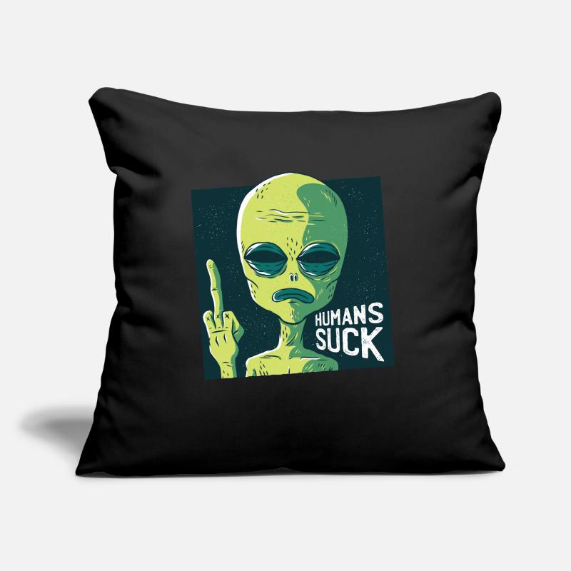 Alien Sci-Fi Ufo Spatial Space Space Finger Housse de coussin décorative 45 x 45 cm