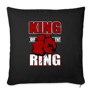 boxeur - Housse de coussin décorative 45 x 45 cm - noir - Devant