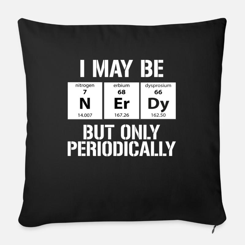 Chemie Periodensystem - Sofakissenbezug 45 x 45 cm - Schwarz