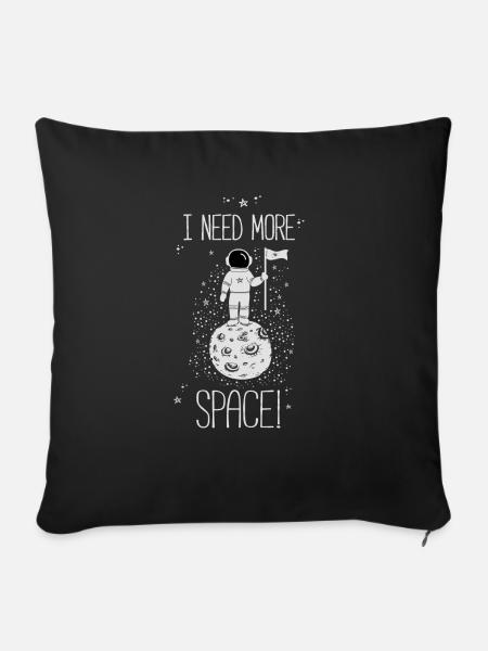 Astronomie Astronaut Astro Weltall Universum - Sofakissenbezug 45 x 45 cm - Schwarz