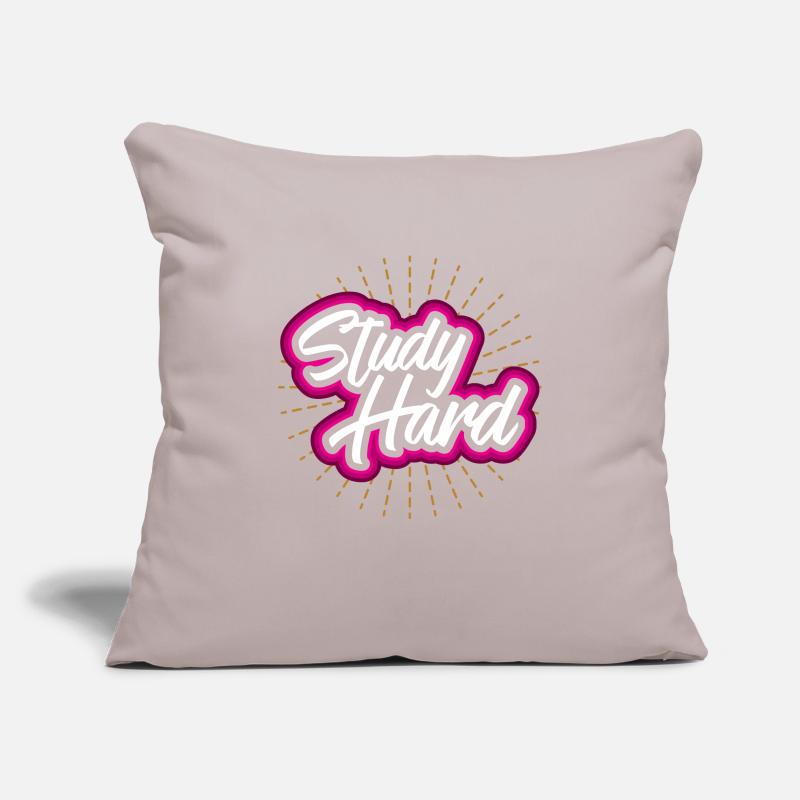 Study hard - student gift idea Sofa pillowcase 17,3'' x 17,3'' (45 x 45 cm)