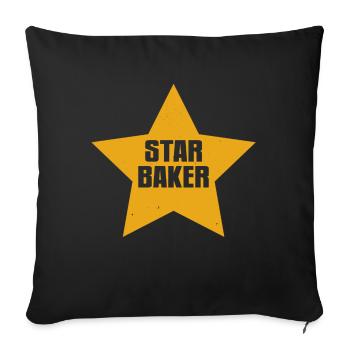 Star Baker - Sofakissenbezug 45 x 45 cm - Schwarz - Vorne