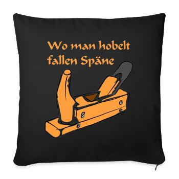 outil de planification - Housse de coussin décorative 45 x 45 cm - noir - Devant