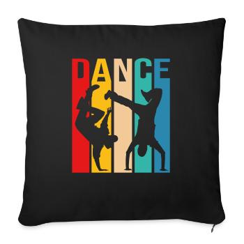 Bboy Breakdancing Breakdance Dancing Dancer Breaker - Sofa pillowcase 17,3'' x 17,3'' (45 x 45 cm) - black - Front