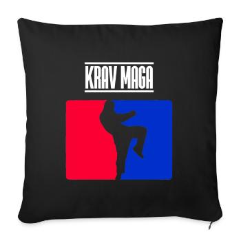 Krav Maga - Sofakissenbezug 45 x 45 cm - Schwarz - Vorne