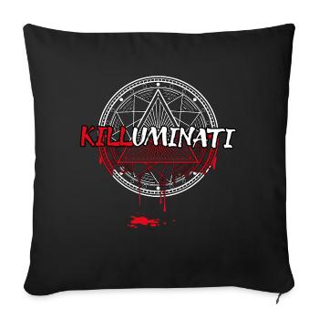 Killuminati - Sofakissenbezug 45 x 45 cm - Schwarz - Vorne