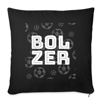 Bolzer - Housse de coussin décorative 45 x 45 cm - noir - Devant