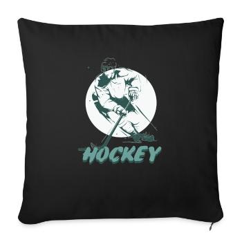 Ice Hockey Hockey Player Ice Hockey Hockey Team - Sofa pillowcase 17,3'' x 17,3'' (45 x 45 cm) - black - Front