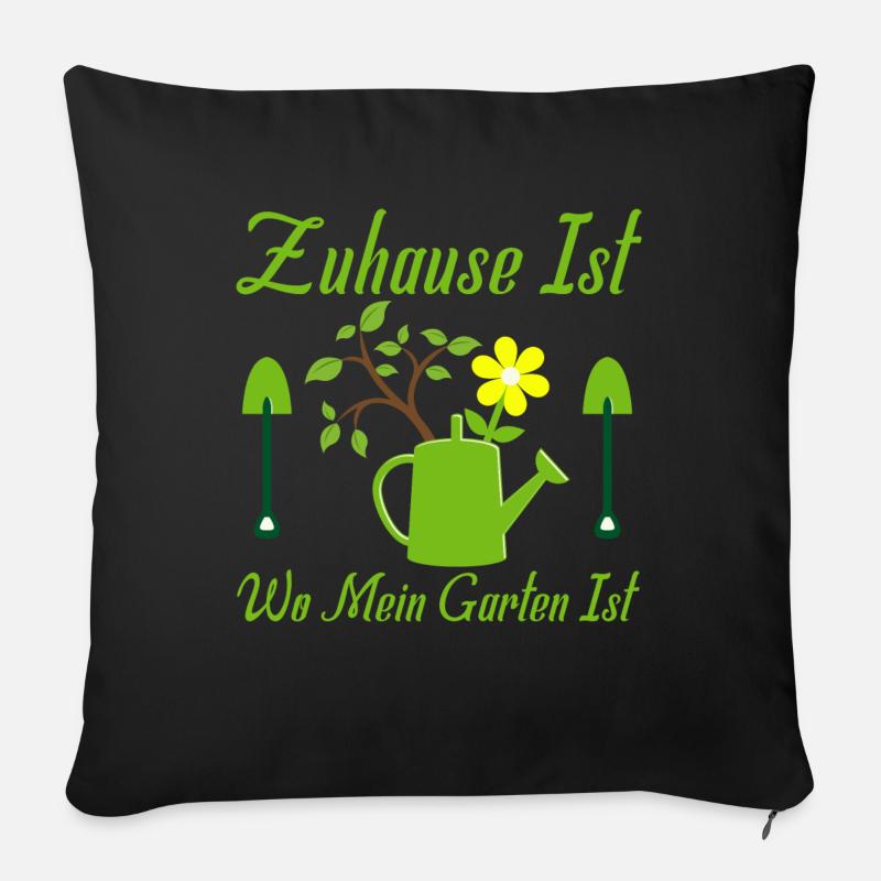 Garten Gartenarbeit Gärtner Gartenarbeit Geschenk - Sofakissenbezug 45 x 45 cm - Schwarz