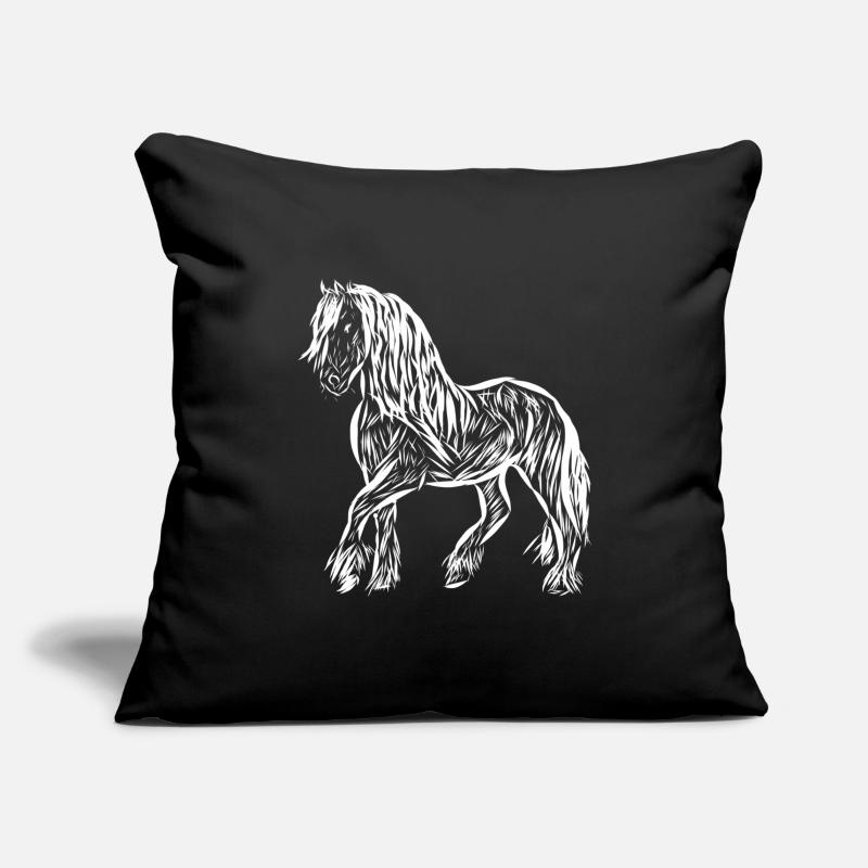 Cheval Housse de coussin décorative 45 x 45 cm