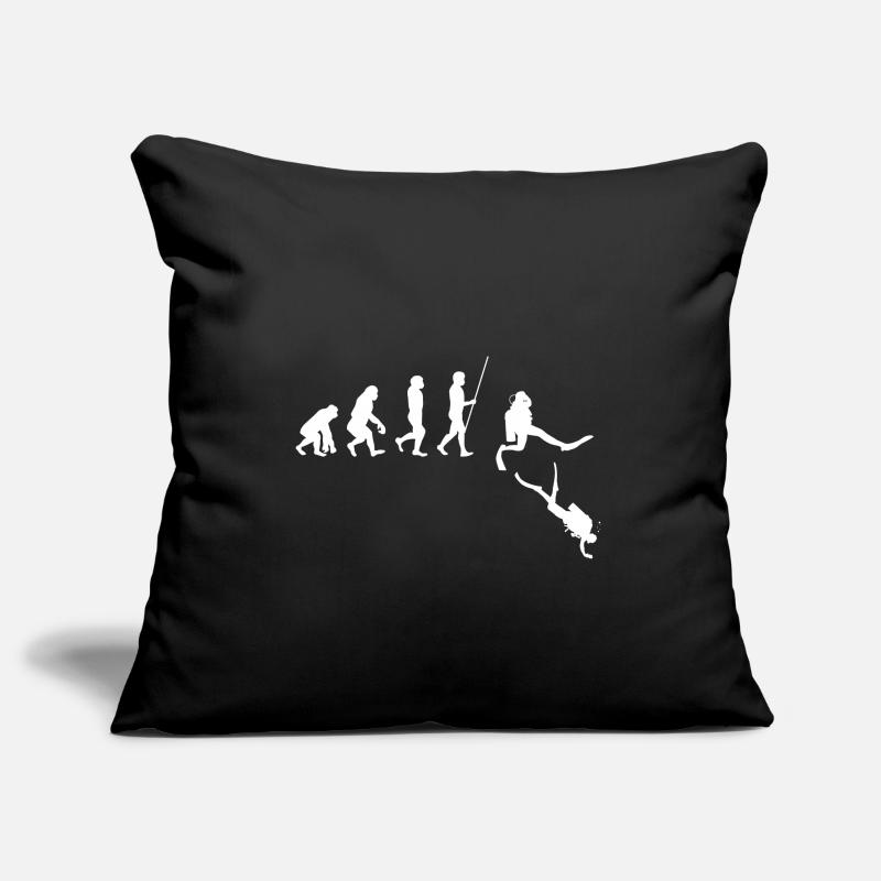 Diving Evolution Diver underwater gift Sofa pillowcase 17,3'' x 17,3'' (45 x 45 cm)