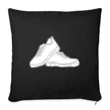 Running shoes Black Solid - Sofakissenbezug 45 x 45 cm - Schwarz - Vorne