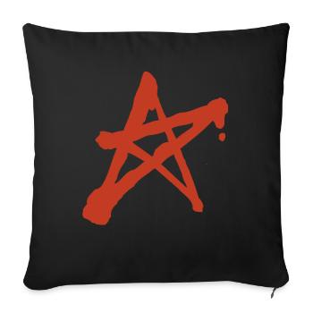 anarchy - Sofa pillowcase 17,3'' x 17,3'' (45 x 45 cm) - black - Front
