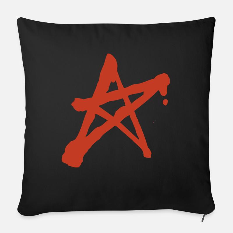 anarchie - Sofakissenbezug 45 x 45 cm - Schwarz