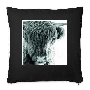 Fluffy You - Sofa pillowcase 17,3'' x 17,3'' (45 x 45 cm) - black - Front