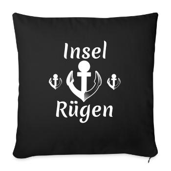 insel rügen,rügen,insel,urlaub,deutschland - Sofakissenbezug 45 x 45 cm - Schwarz - Vorne