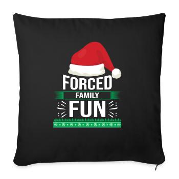 Ugly Christmas - Sofa pillowcase 17,3'' x 17,3'' (45 x 45 cm) - black - Front