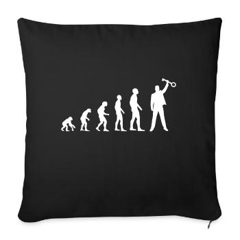 Chemise professionnelle Escape Room - Housse de coussin décorative 45 x 45 cm - noir - Devant