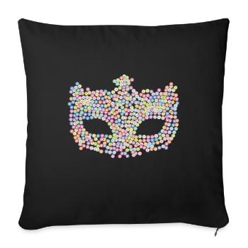 Venezia - Housse de coussin décorative 45 x 45 cm - noir - Devant