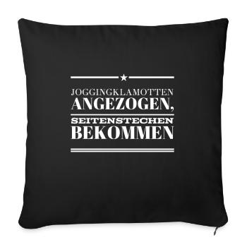 Sport ist Mord - Sofakissenbezug 45 x 45 cm - Schwarz - Vorne