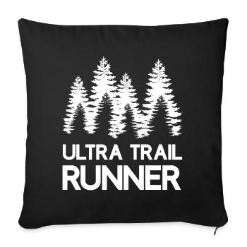 Ultra Trail Runner - Sofa pillowcase 17,3'' x 17,3'' (45 x 45 cm) - black - Front