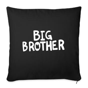 frère aîné - Housse de coussin décorative 45 x 45 cm - noir - Devant